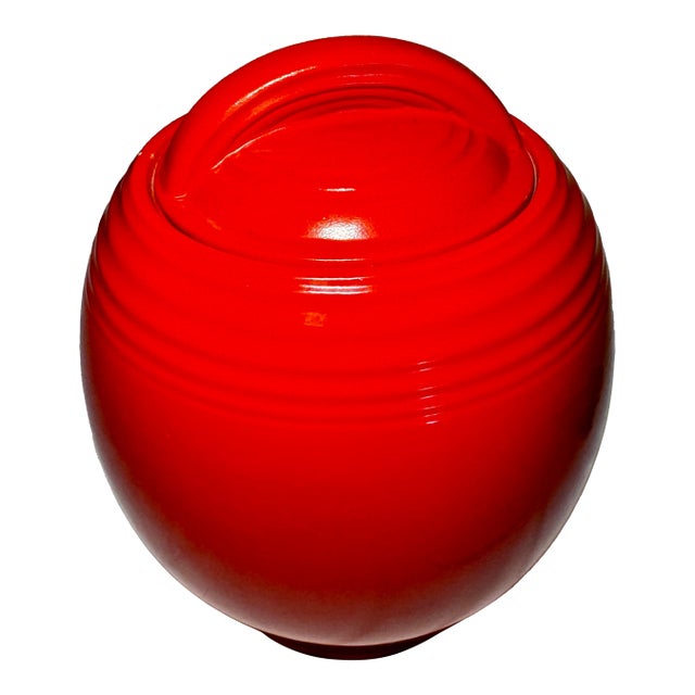 1930’s Hall China Company Five Band Cookie Jar For Sale