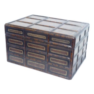 Vintage Leather Box For Sale