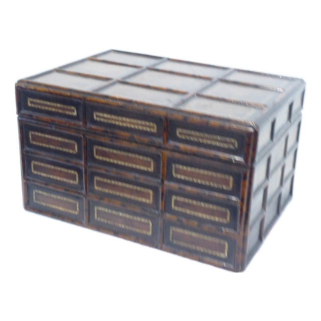 Vintage Leather Box For Sale