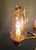 Brass Chandelier with Amber Bubble Glass Globes, 1970s For Sale - Image 15 of 18