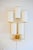 Contemporary Wall Sconce Tiges5 in Patinated Gold Metal and Fabric by Aymeric Lefort For Sale - Image 3 of 14