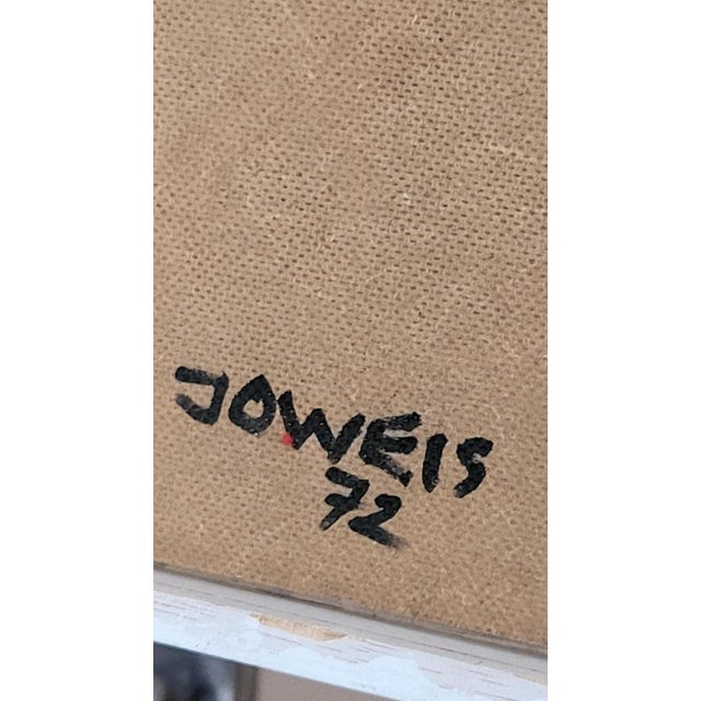 1970s After Mondrian, Abstract Composition, 1972, Oil on Canvas & Wood For Sale - Image 5 of 6