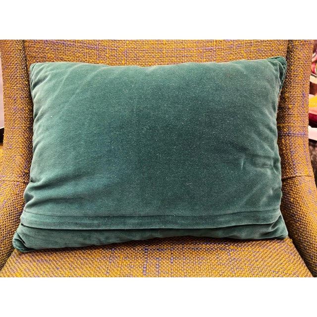 1980s Vintage Apples Needlepoint Pillow, Signed For Sale - Image 5 of 5