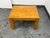 Design Plus Gallery presents a Vintage Oak Butcher Block Side Table. The square tabletop is composed of numerous oak...