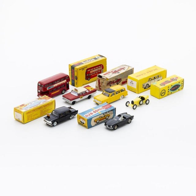 Vintage European Miniature Cars, Set of 6 For Sale - Image 6 of 6