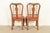Baker Furniture Style Queen Anne Solid Walnut Dining Chairs, Set of Six For Sale - Image 13 of 15
