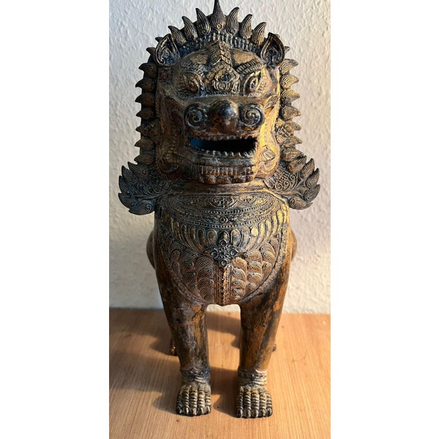 1910s Thai Artist, Lion, 1910, Bronze For Sale - Image 5 of 5