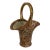 Royal Satsuma Pottery Basket Vase For Sale