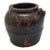 Antique-Style Japanese Black Pottery Jar For Sale