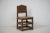 Large Antique Swedish Baroque Brown Pine Chair For Sale - Image 4 of 11
