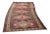 Vintage Nomadic Pink, Purple, Charcoal & Black Runner Rug , 3.5 x 9.8 For Sale