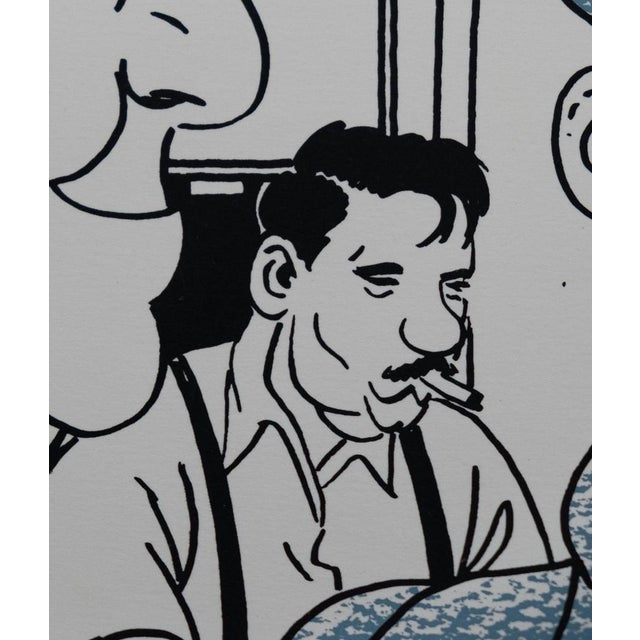 Emmanuel Moynot, La pension des deux, Lithograph For Sale - Image 6 of 12
