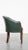 English Green Cowhide and Wooden Chair For Sale - Image 3 of 16