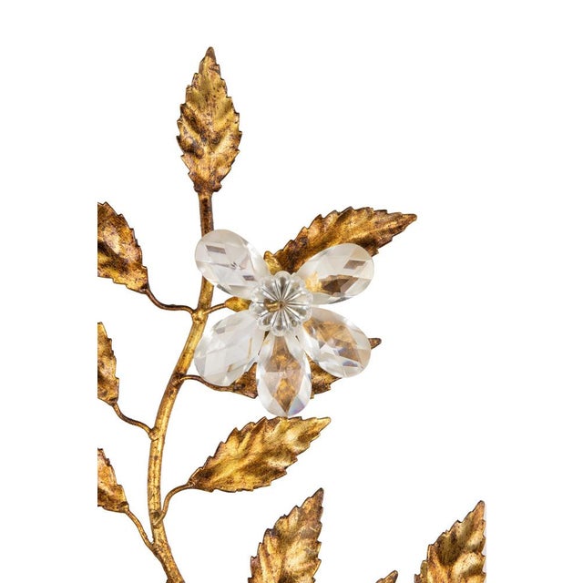 Gilded Brass Bracket Lamp in the style of Hans Kohl, Late 20th Century For Sale - Image 3 of 5