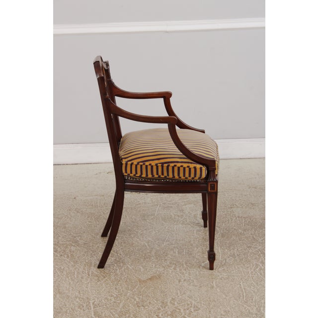 1960s Pair of Vintage Adams Style Painted Arm Chairs For Sale - Image 5 of 18