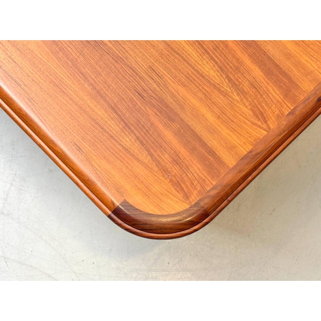 Mid-Century Curved Cherrywood Coffee Table, 1970s For Sale - Image 11 of 16