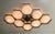 Fabio Ltd 21st Century Hive Bronze Glossy White Murano Flush Mount by Fabio LTD For Sale - Image 4 of 5