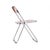Metal Acrylic Glass Pink and Chrome Plia Chairs by Piretti for Castelli, Italy, 1970s, Set of 12 For Sale - Image 7 of 18
