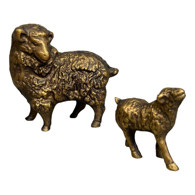 Japanese Copper Statues from Takaoka, Japan, 1970s, Set of 2 For Sale