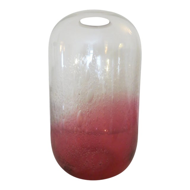 Rosenthal 1970s Large Glass Vase For Sale