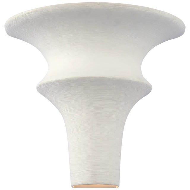 Modern AERIN for Visual Comfort Signature Lakmos Small Sconce in Plaster White For Sale - Image 3 of 5