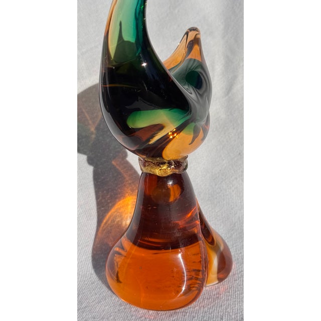 Italian Made in Italy Murano Glass Swans - A Pair For Sale - Image 3 of 11