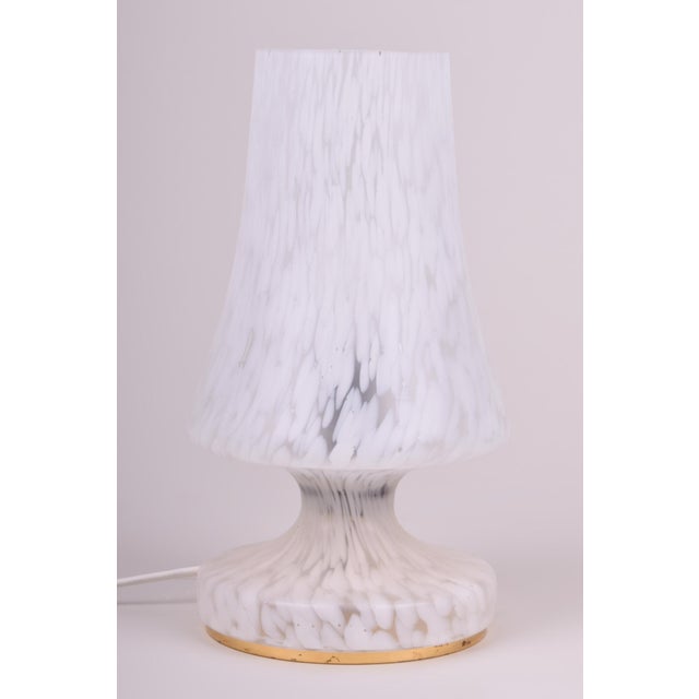 Mid-Century Table Lamp in Glass, Czech, 1960s For Sale - Image 6 of 6