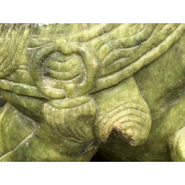 Chinese Jade Guardian Lions, Pair For Sale - Image 11 of 12