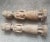 Pair, Vintage Antique Hand-Carved Wood Female Figures Temple Statue Sculpture 15" For Sale - Image 10 of 15