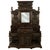 Antique Monumental Renaissance Revival Carved Oak Hall Tree Stand Mirror 1890 For Sale In Portland, OR - Image 6 of 14