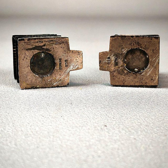 Silver Salt and Pepper Set, Japan, 1890s, Set of 2 For Sale - Image 4 of 7