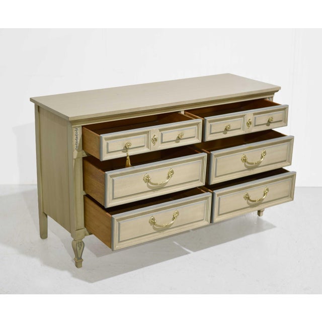 Mid 20th Century Mid Century French Louis Style Dresser by Dixie For Sale - Image 5 of 15