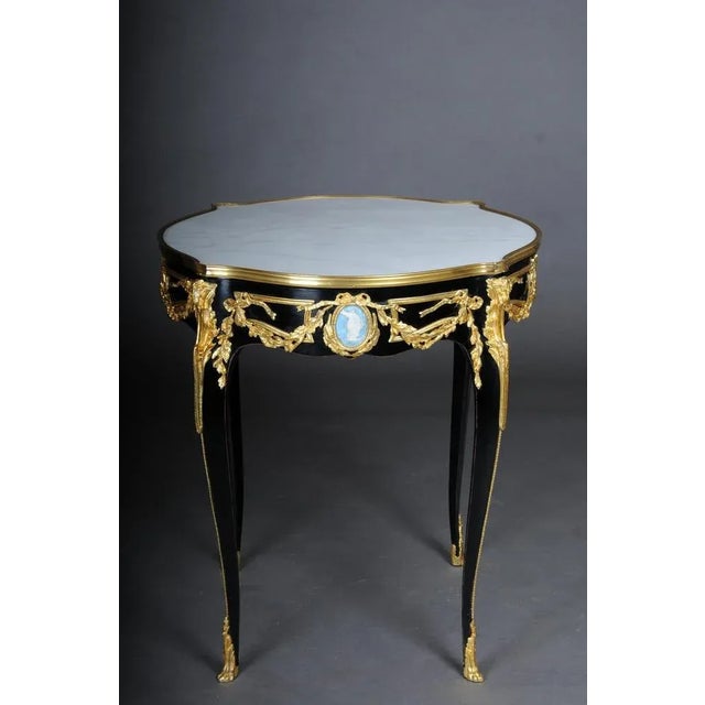 20th Century Louis XV Classic Side Table in Gilt Bronze For Sale - Image 3 of 13