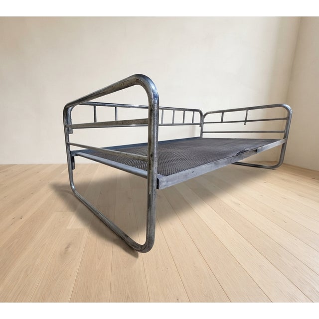 Vintage Chrome Tubular Steel Daybed Frame, Czechoslovakia, 1970 For Sale - Image 6 of 10