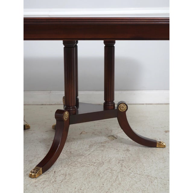 Henkel Harris Henkel Harris Model 2276 Flame Mahogany Dining Room Table For Sale - Image 4 of 18