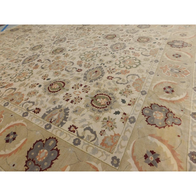 1990s Vintage Hand Knotted Palatial Wool Pile Rug. 15'5"x 21'3" For Sale - Image 5 of 18