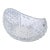 Boho Chic Victorian Boat-Shaped Brilliant Cut Glass Bowl Intricate Diamond Pattern For Sale