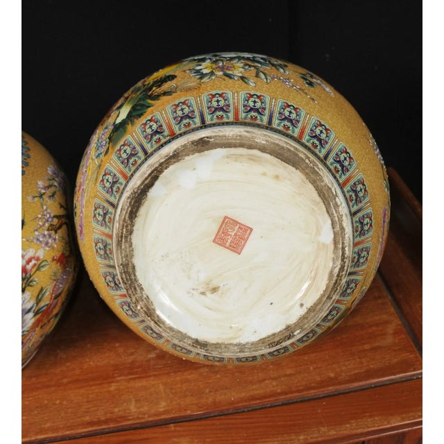 Ceramic Kangxi Chinese Porcelain Vases, Set of 2 For Sale - Image 7 of 10