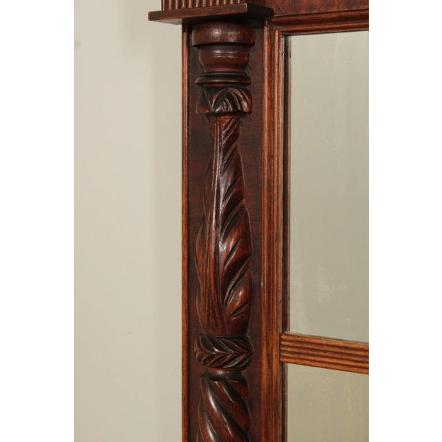 Antique American Classical Period Mahogany Pier Mirror For Sale - Image 11 of 12