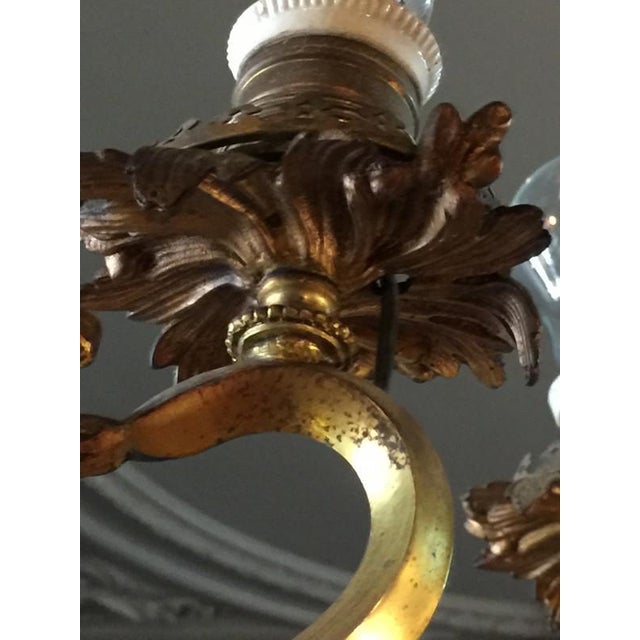 Louis XV Bronze Chandelier, 1870s For Sale - Image 12 of 16