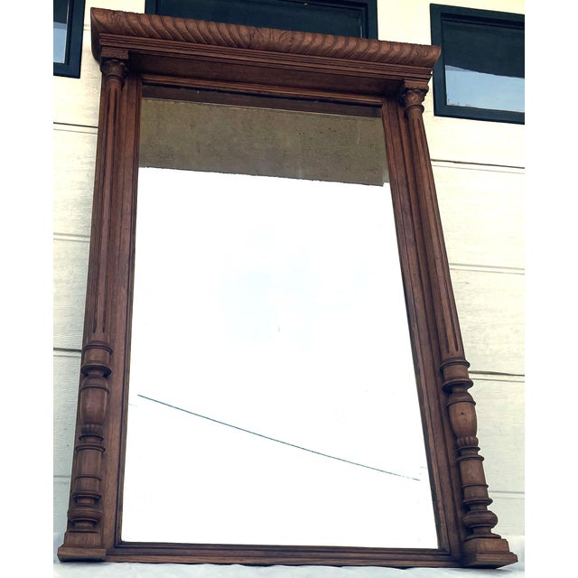 Antique Oak Mirror, 1923 For Sale - Image 17 of 17