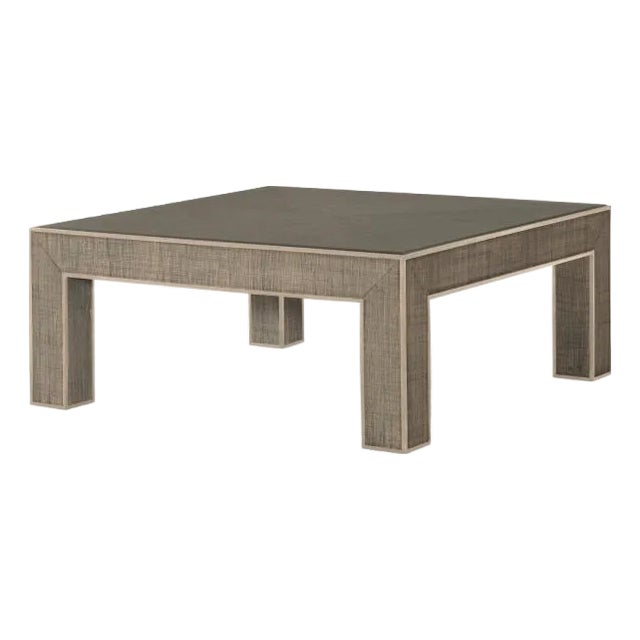 Century Furniture Newport Square Coffee Table, French Grey and Peninsula For Sale