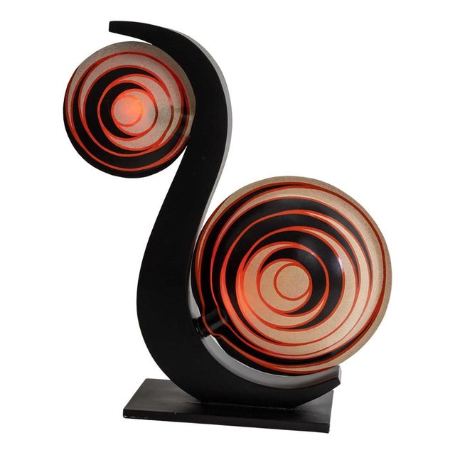 Large Italian Snail Shaped Table Lamp For Sale - Image 13 of 13
