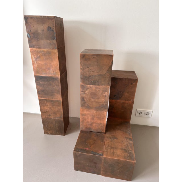 Paul Kelley, Magnetic Copper Cubes, 2000s, Copper, Set of 10 For Sale - Image 12 of 12