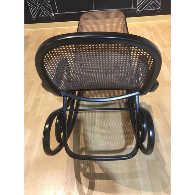 Late 1800's designed by Australian Thonet company. Rare bentwood chaise with new espresso stain and polyurethane. Caning...
