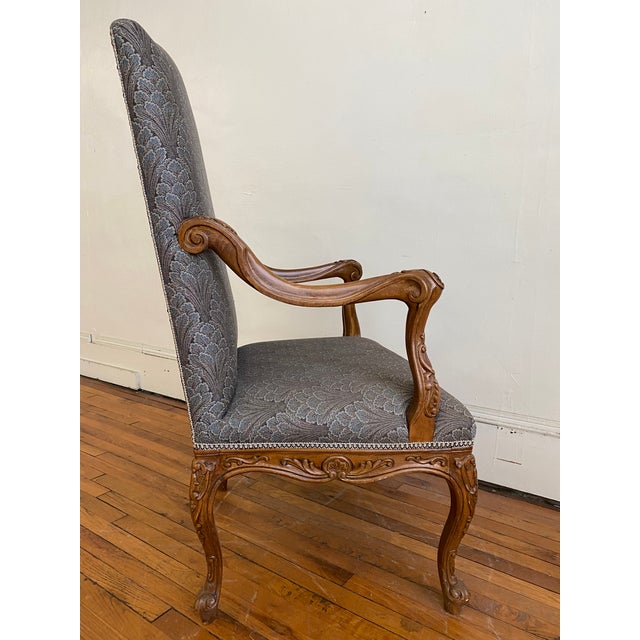Early 20th Century French Carved Upholstered Side Chair For Sale - Image 6 of 13