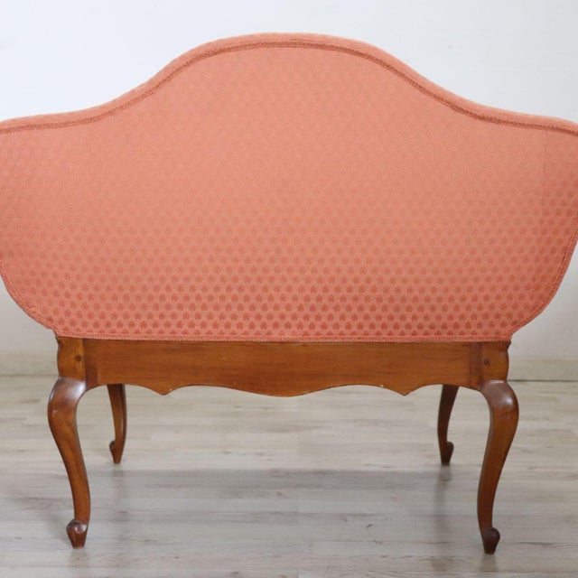 Wood Louis XV Walnut Small Sofa, 1900s For Sale - Image 7 of 18