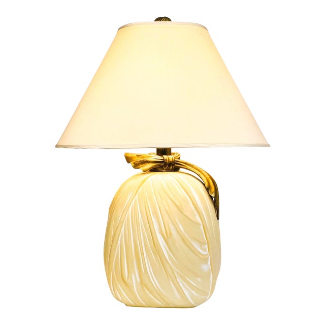 1982 Chapman Draped-Fabric Table Lamp For Sale