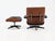 Herman Miller Set of Model 670 Lounge Chair and Ottoman in Rosewood and Black Leather by Charles & Ray Eames for Herman Miller, USA, 1956 For Sale - Image 4 of 17