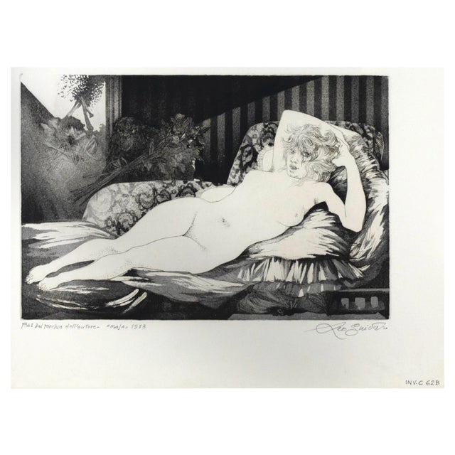 Leo Guida, La Maja, Original Etching, 1973 For Sale